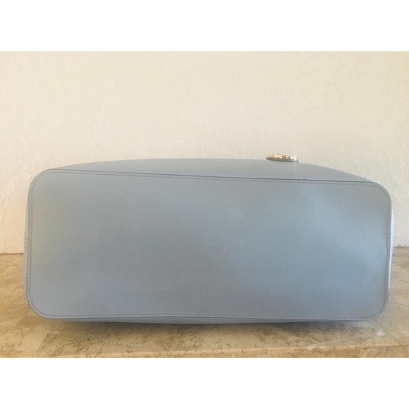 Michael Kors grossgrain shoulder bag blue tote/diaper bag - Picture 5 of 7